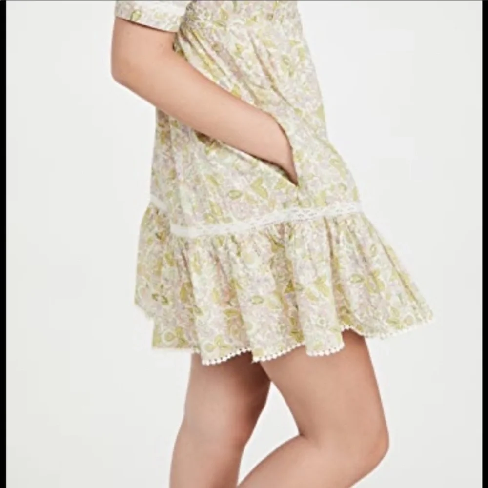 LOVE THE LABEL Square Neck Puff Sleeve Floral Mini Dress Size Large NWT - Picture 4 of 16